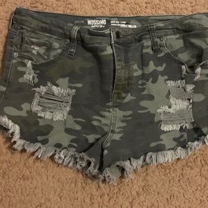 High Rise Camo Mossimo Short